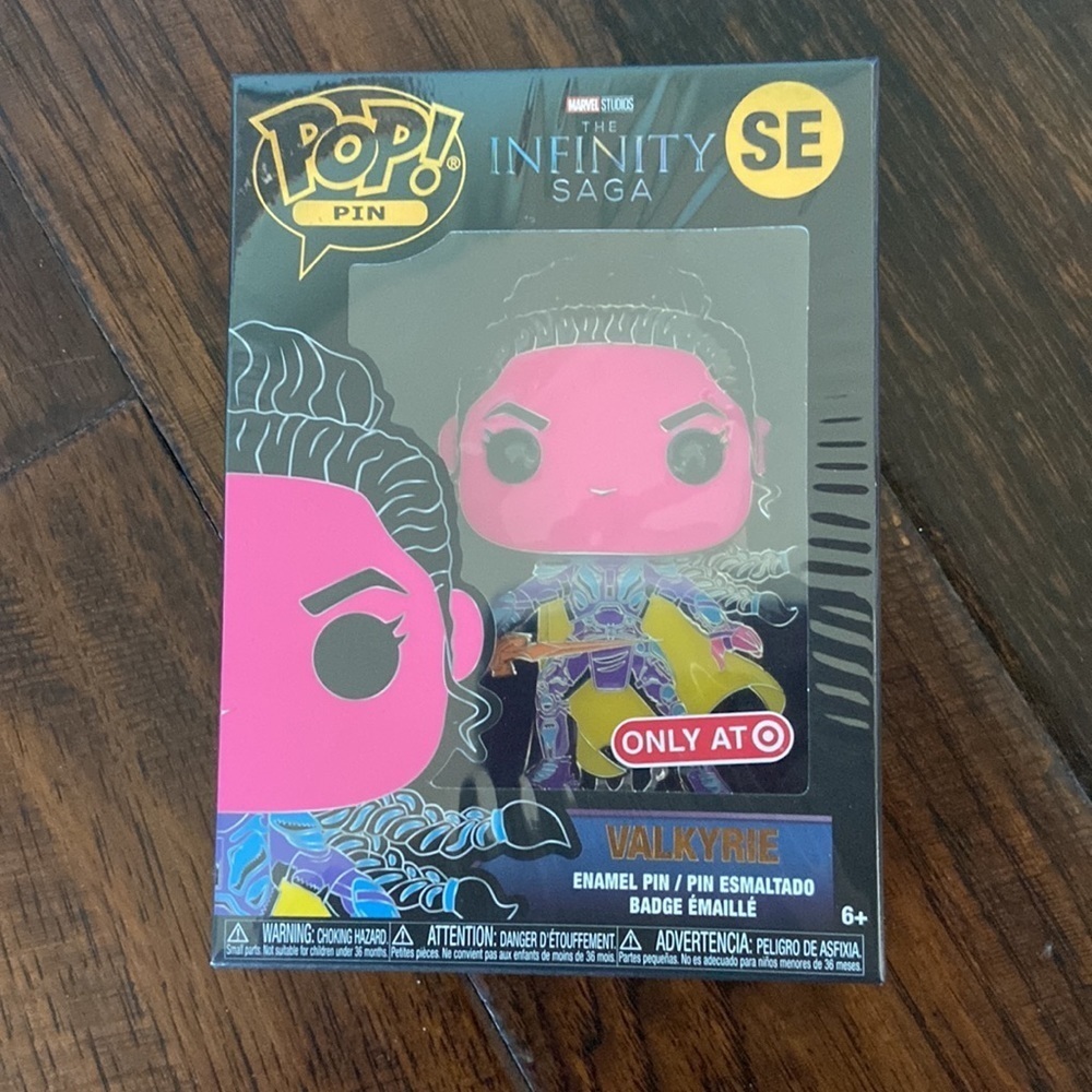 Funko Pop Marvel Infinity Saga Valkyrie Enamel Pin With Stand NEW